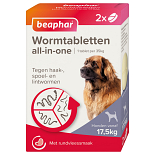 Beaphar Wormtabletten All-in-One hond 17,5 - 70 kg 2 st