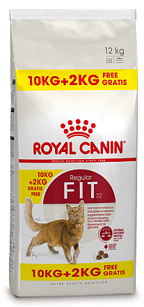 10 + 2 kg Royal Canin kattenvoer Fit 32