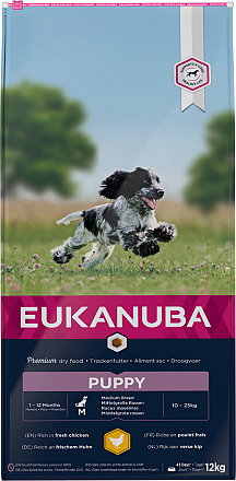 Eukanuba Hondenvoer Puppy M Chicken 12 kg