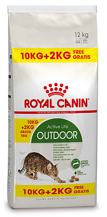 10 + 2 kg Royal Canin kattenvoer Outdoor