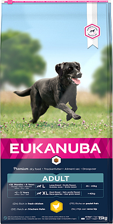 Eukanuba Hondenvoer Adult L/XL Chicken<br> 15 kg