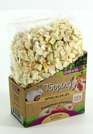 ESVE Topping Appelblokjes Knaagdier 100 gr