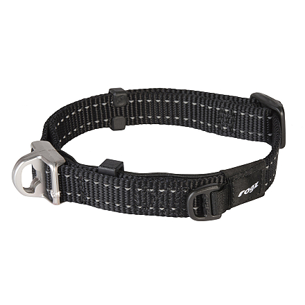 Rogz Halsband Utility Safety Zwart