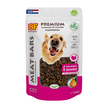 BF Petfood Meat Bars Kalkoen 100 gr