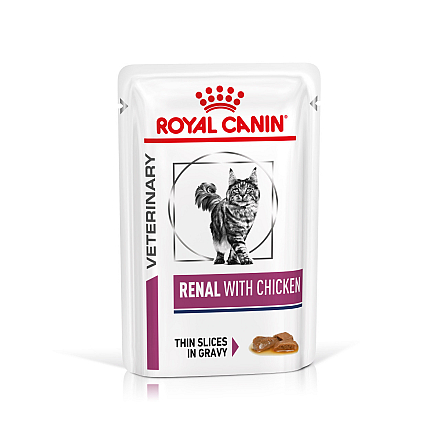 Royal Canin kattenvoer Renal kip 12 x 85 gr