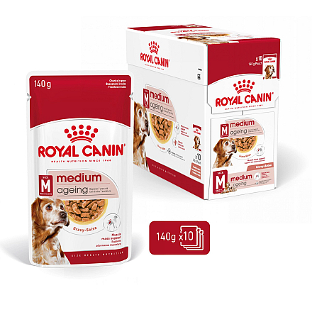 Royal Canin Hondenvoer Medium Ageing 10 x 140 gr