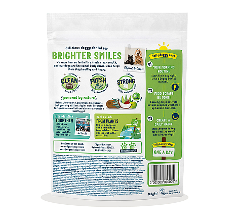 Edgard & Cooper Doggy Dental Appel en Eucalyptus Medium 7 st