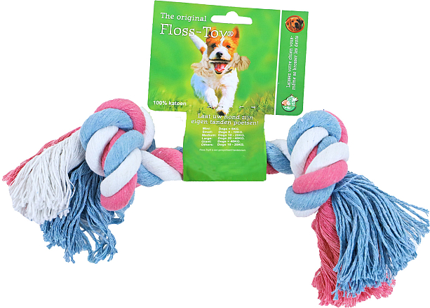 Floss-Toy Medium blauw/roze/wit